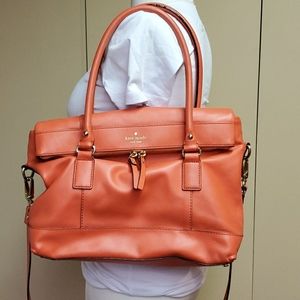 Coral kate spade hobo style bag